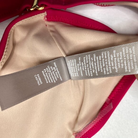 Chelsea28 Pink Scalloped One Shoulder Bikini Top - Picture 10 of 10